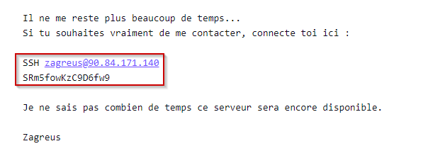 Réponse automatique de Zagreus
